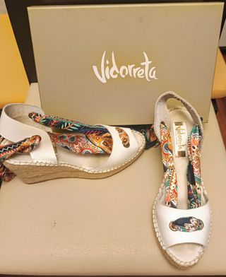 Cuñas Vidorreta piel multicolor