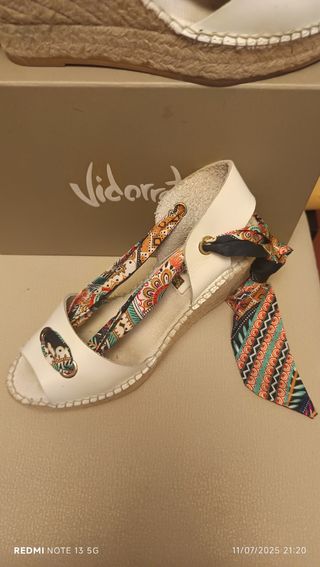 Cuñas Vidorreta piel multicolor