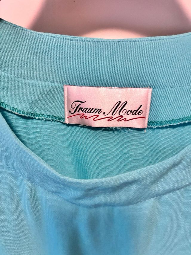 Blusa blu donna vintage