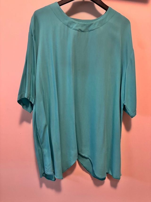Blusa blu donna vintage