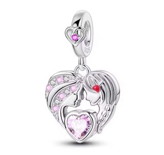 Charm madre mamá hija plata pulsera pandora collar