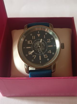 Reloj Calgary azul y plata