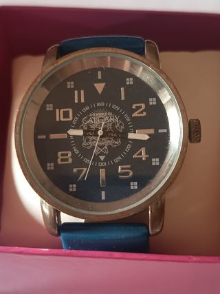 Reloj Calgary azul y plata