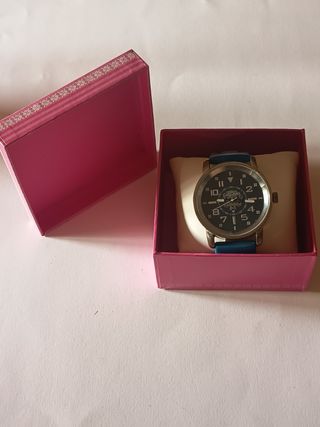 Reloj Calgary azul y plata