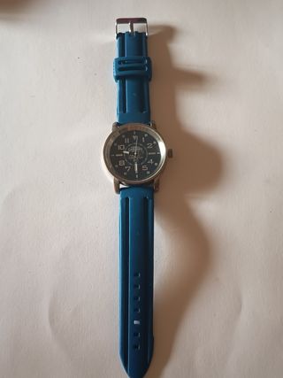 Reloj Calgary azul y plata