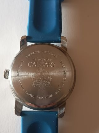 Reloj Calgary azul y plata