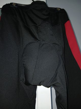 Pantalón ciclismo Lvxda negro-rojo Talla L