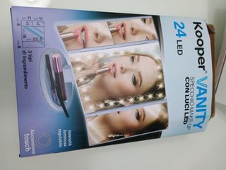 Specchio da trucco Koooper LED - bianco