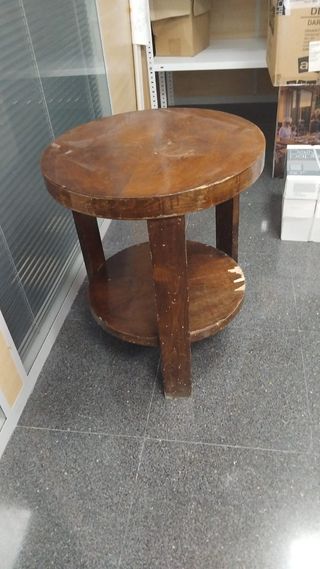 Mesita noche madera antigua, velador vintage