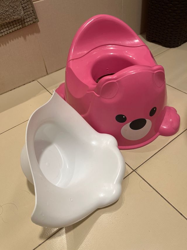 Orinal infantil rosa - Oso