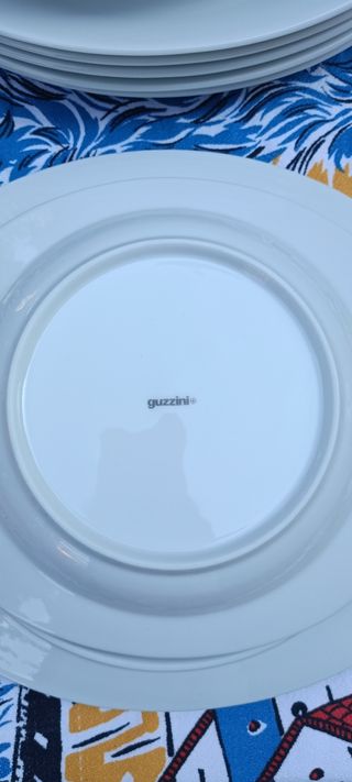 12 Piatti Guzzini bianchi in porcellana