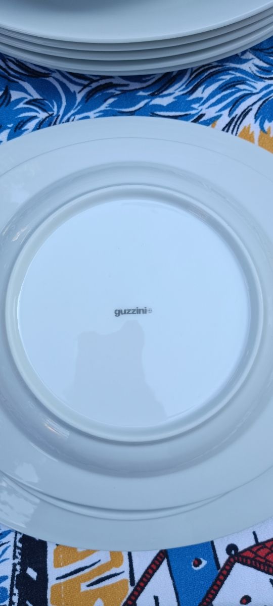 12 Piatti Guzzini bianchi in porcellana