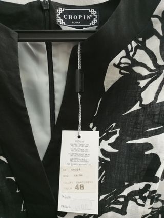 Abito Chopin bianco e nero tg. 48
