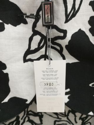 Abito Chopin bianco e nero tg. 48