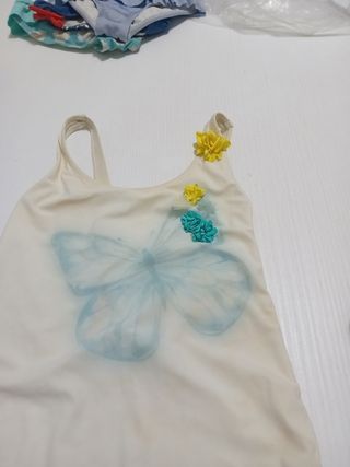 Costume da bagno bambina, farfalla
