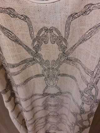 Vestito Zara panna e oro, Tg L