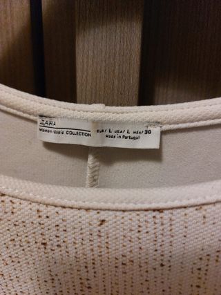 Vestito Zara panna e oro, Tg L