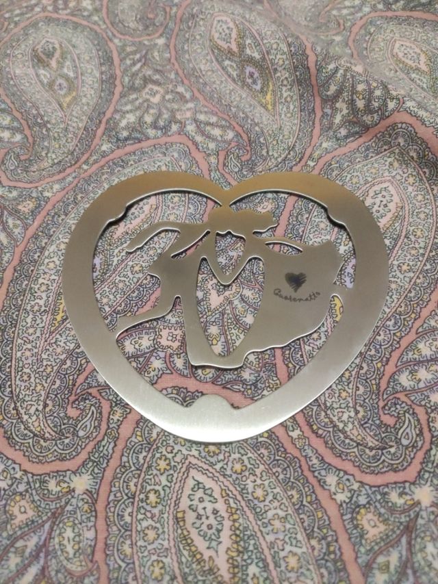 Sottobicchieri Cuore Acciaio Inox