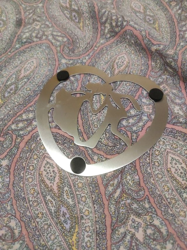 Sottobicchieri Cuore Acciaio Inox