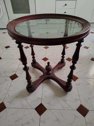 MESA AUXILIAR CENTRO VINTAGE REDONDA