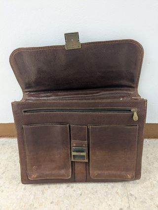Maletín Cuero Marrón (color coñac)