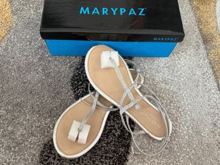 Sandalias Marypaz Plata Brillantes