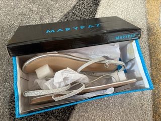 Sandalias Marypaz Plata Brillantes