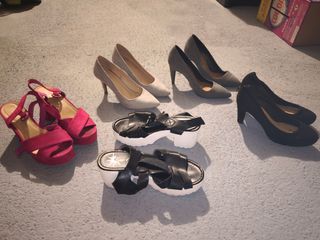 Tacones mujer - Negro y Gris
