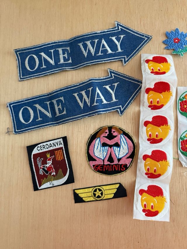 Parches ropa vintage