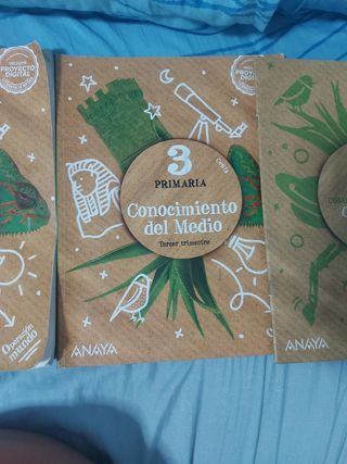 Libros Conocimiento del Medio 3° Primaria. Anaya 
