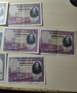 L72* Lote 10 billts. España x 15€