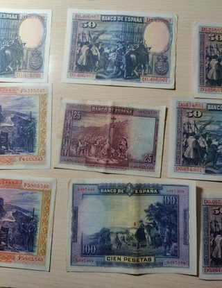 L72* Lote 10 billts. España x 15€