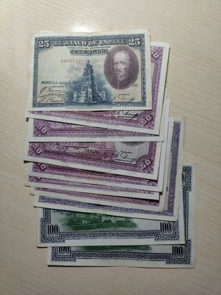 L72* Lote 10 billts. España x 15€