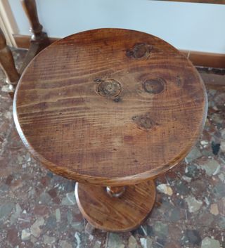 Mesita madera auxiliar vintage