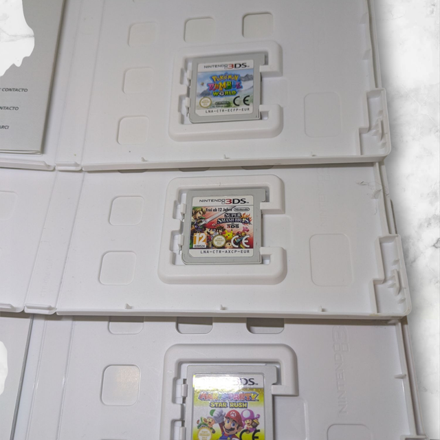 3x Gioco Nintendo 3DS: Pokemon, Mario, Smash Bros
