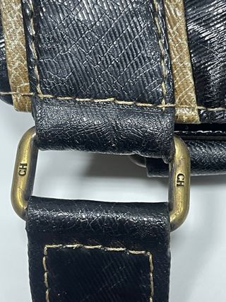 Bolso Carolina Herrera negro y dorado