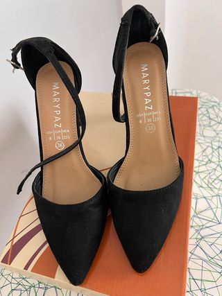 Tacones Marypaz negros, talla 36