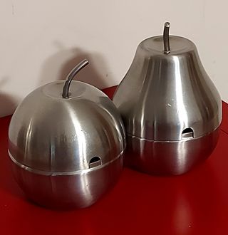 Zuccheriera Mela & Pera Acciaio morinox 