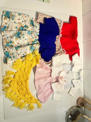Ropa muñecas handmade: 5 piezas