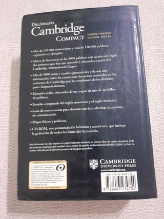 Diccionario Bilingue Cambridge Spanish-English ...