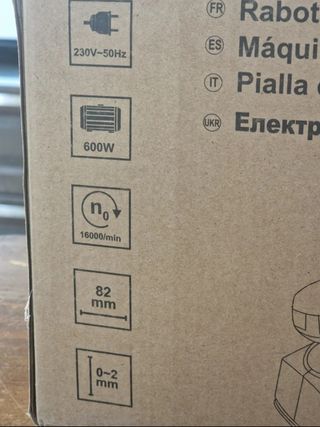 Cepillo eléctrico carpintero - 500W