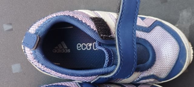 Zapatillas Adidas bebé - Azul y Lila Talla (22) .