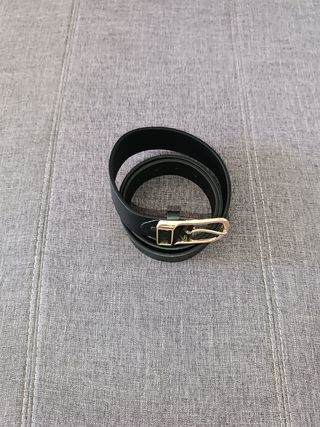 Cinturón cuero Pu negro de 117 cm nuevo 