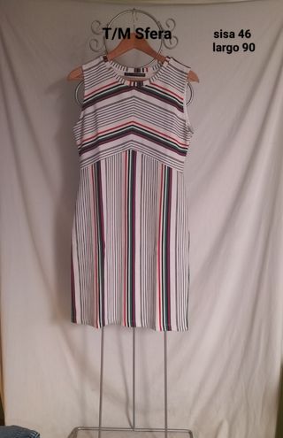 Vestido Sfera rayas multicolor M
