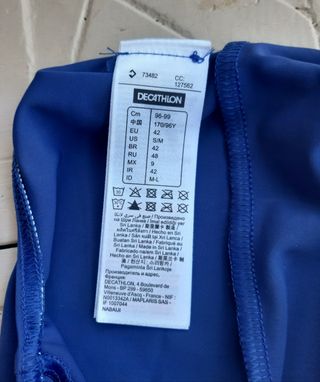 Bañador natación azul