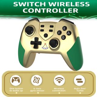 Mando Pro para Nintendo Switch Dorado Oro