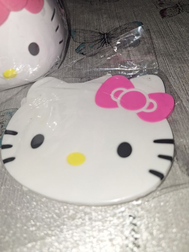 Taza y posavasos Hello Kitty