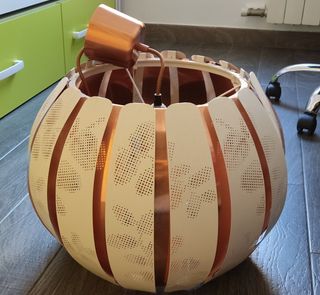 Lámpara de techo de Ikea, blanco/rojo cobre
