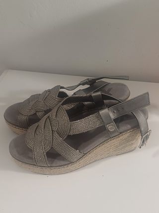 Sandalias Plataforma Grises