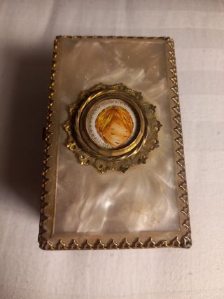 Joyero antiguo metal vintage